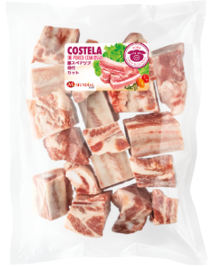 Costelinha De Porco Com Osso Serrado Em Cubos - Mundial Foods (~1Kg)