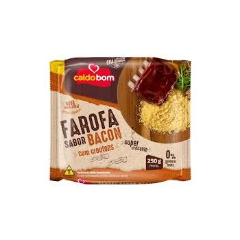 Farofa Sabor Bacon Com Croutons Caldo Bom 250G