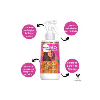 Creme Para Pentear Antiporosidade Fluido Salon Line  300Ml