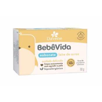 Davene Bebê Vida Sabonete Leite De Arroz 90G