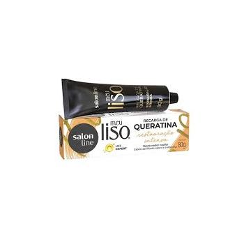 Meu Liso Queratina   Restauração Intensa Salon Line 80G