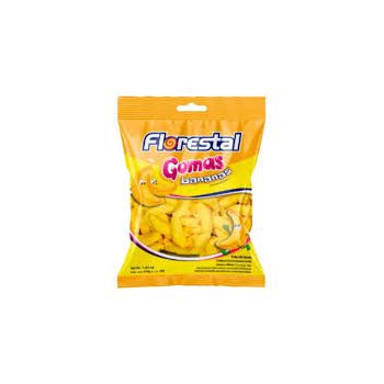Balas De  Gomas Bananas 60Grs