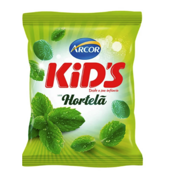 Bala Kids Arcor Hortelã 100G
