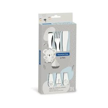 Jogo De Talheres Infantil Le Petit 3Pc 1 Colher, 1 Garfo E  1  Faca. 100G