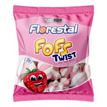 Marshmallow Recheado Sabor Iogurte Morango Florestal 220g