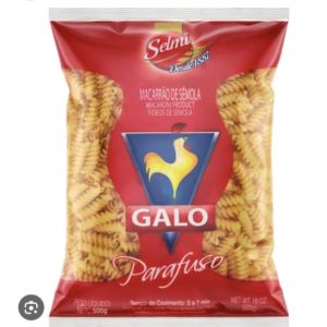 Macarrão  De Sêmola Parafuso Galo 500G