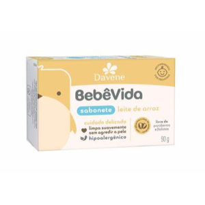 Davene Bebê Vida Sabonete Leite De Arroz 90G