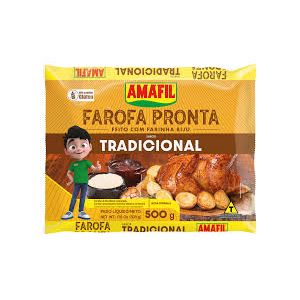 Farofa Pronta Tradicional ( Feita Com Farinha Biju) Amafil 500G
