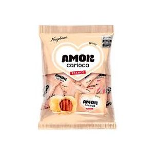 Bombom Branco Amor Carioca 25 Unidades 500g