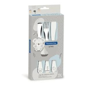 Jogo De Talheres Infantil Le Petit 3Pc 1 Colher, 1 Garfo E  1  Faca. 100G