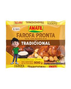 Farofa Pronta Tradicional ( Feita Com Farinha Biju) Amafil 500G