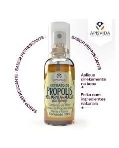 Extrato De Própolis Mel+Menta+Malva