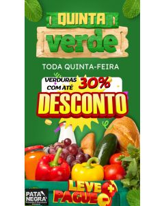 “Quinta Verde” Toda Quinta-Feira Verduras Com Até 30% De Desconto