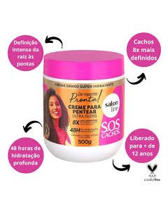 Creme Para Pentear Ultra Gloss Salon Line 500G