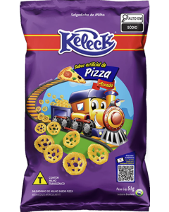 Salgadinho de milho sabor pizza keleek 51g