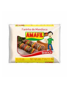 Farinha de Mandioca Branca Fina Amafil 500g 