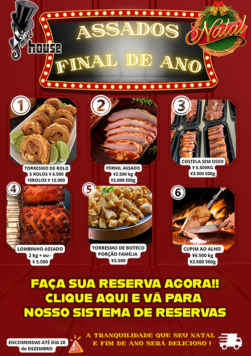 Faça sua reserva de assados